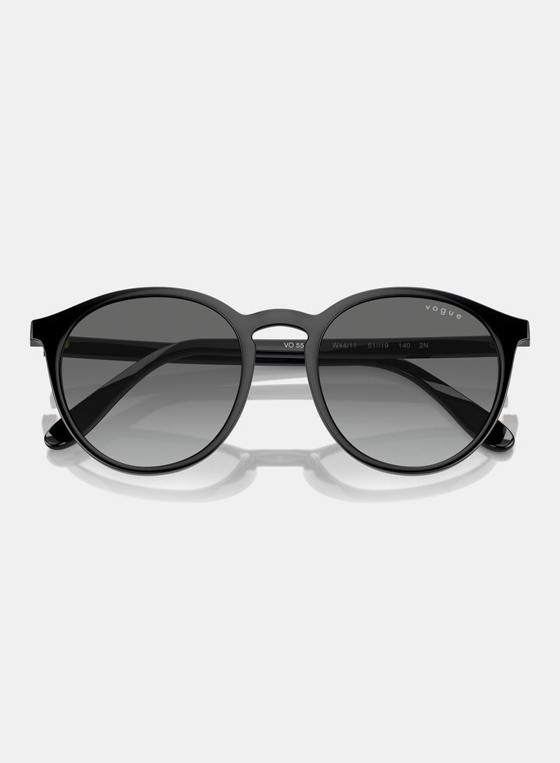 Vogue Full Rim Round Sunglasses 0VO5544SI - Image 5